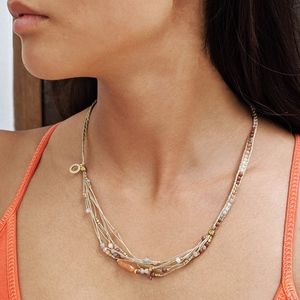 Wrap Bracelet\Necklace Gold Handmade Beaded Boho